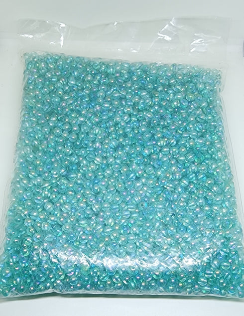 Turquoise Colour Bulk Pack Plastic Beads
